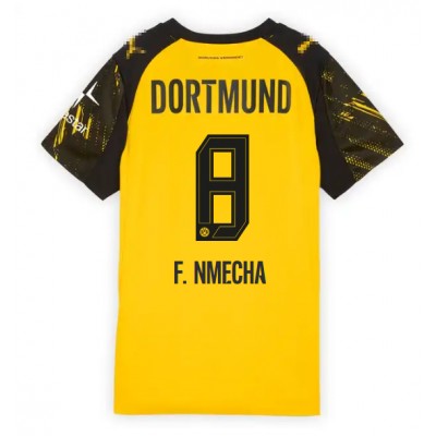 Ženski Nogometni dresi Borussia Dortmund Felix Nmecha #8 Domači 2025-26 Kratek Rokav Ženski Nogometni dresi Borussia Dortmund Felix Nmecha #8 Domači 2025-26 Kratek Rokav